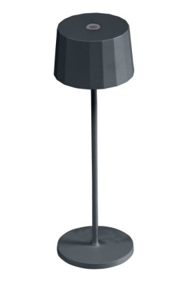 Venkovní lampička KETTLER RIBBED, šedá