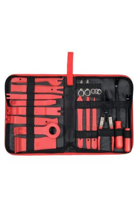 Sada k demontáži čalounění a autorádia 19 ks